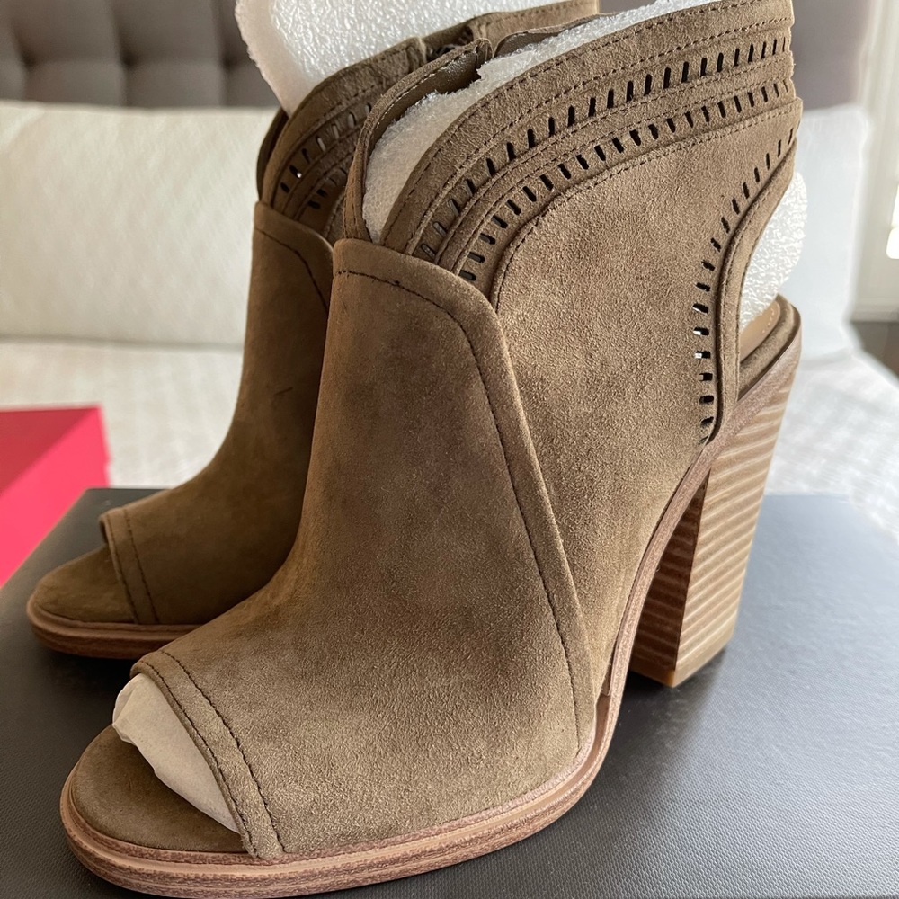 Vince Camuto koral heeled peep toe bootie